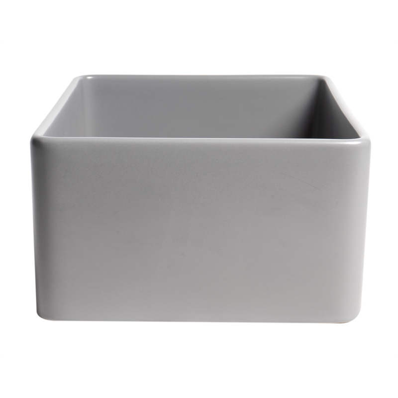 Pemberly Row Gray Matte Smooth Apron 24