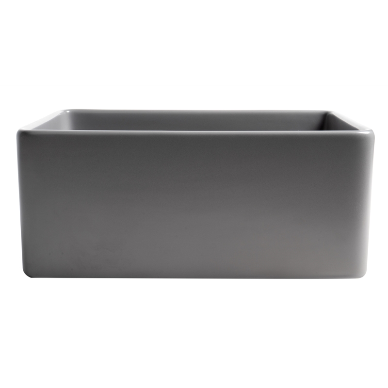 Pemberly Row Gray Matte Smooth Apron 24