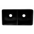 Pemberly Row Black Matte Smooth Apron 33