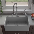 Pemberly Row Gray Matte Smooth Apron 33