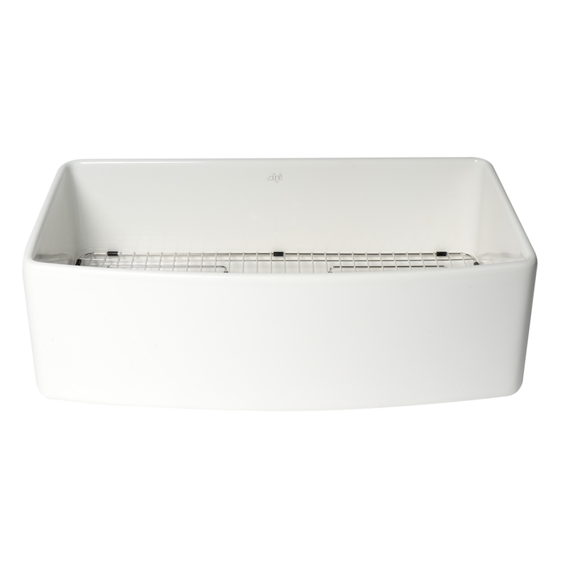 Pemberly Row White Curved Apron 33