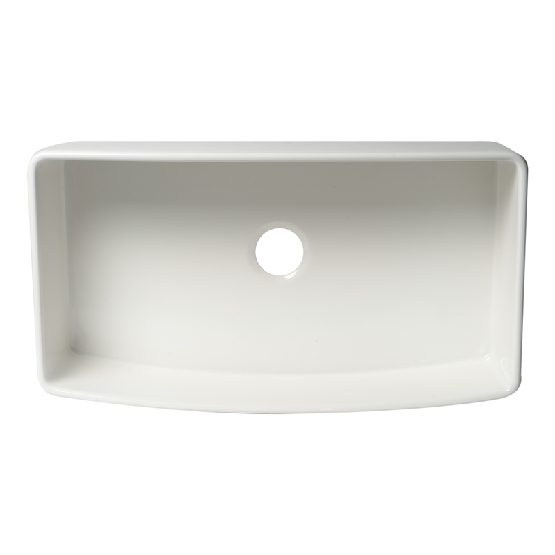 Pemberly Row White Curved Apron 36