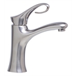 Pemberly Row Contemporary Brushed Nickel Single Lever Bathroom Faucet