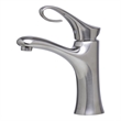 Pemberly Row Contemporary Brushed Nickel Single Lever Bathroom Faucet