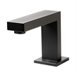 Pemberly Row Contemporary Black Matte Widespread Modern Bathroom Faucet