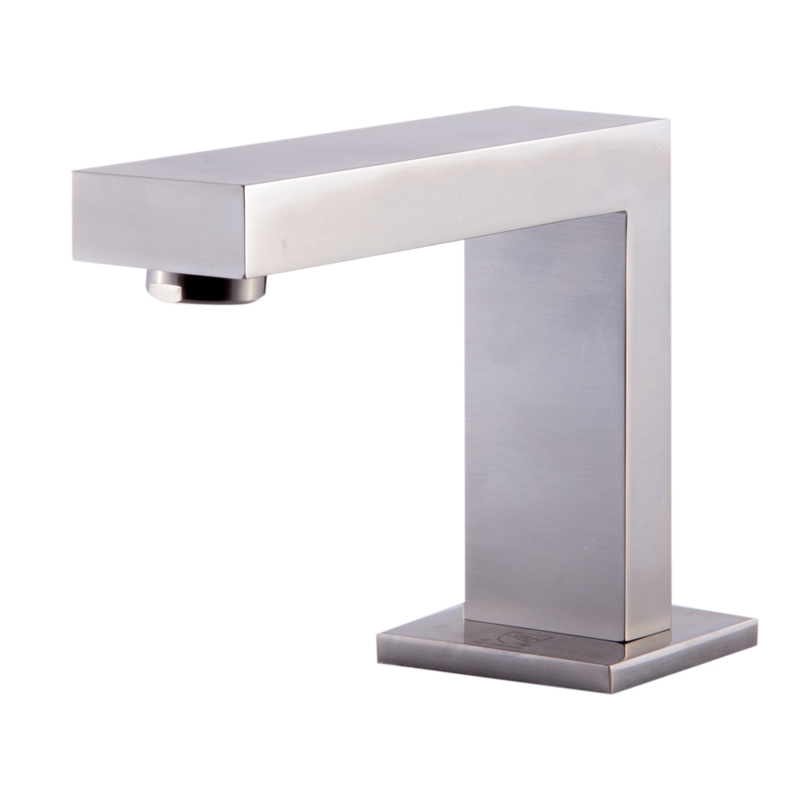 Pemberly Row Brushed Nickel Modern Widespread Bathroom Faucet