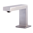 Pemberly Row Brushed Nickel Modern Widespread Bathroom Faucet