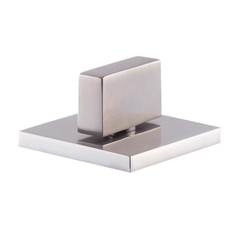 Pemberly Row Brushed Nickel Modern Widespread Bathroom Faucet
