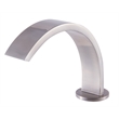 Pemberly Row Brushed Nickel Modern Widespread Bathroom Faucet