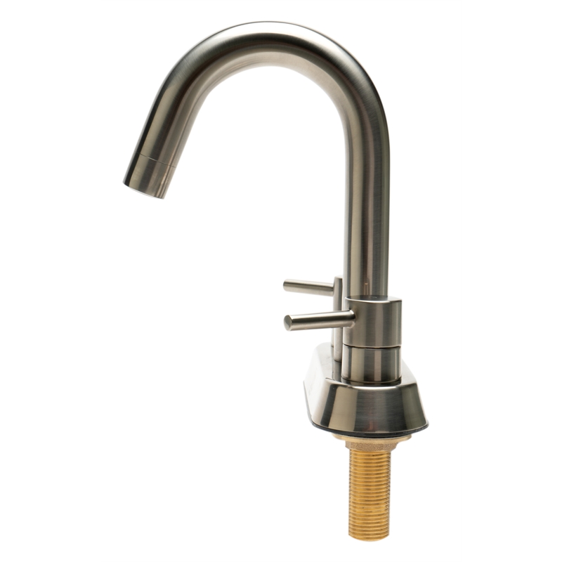 Pemberly Row Brushed Nickel Two-Handle 4'' Centerset Bathroom Faucet
