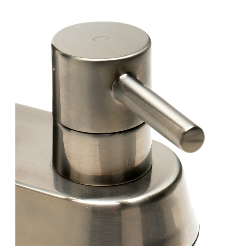 Pemberly Row Brushed Nickel Two-Handle 4'' Centerset Bathroom Faucet