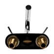 Pemberly Row Polished Chrome Two-Handle 4'' Centerset Bathroom Faucet