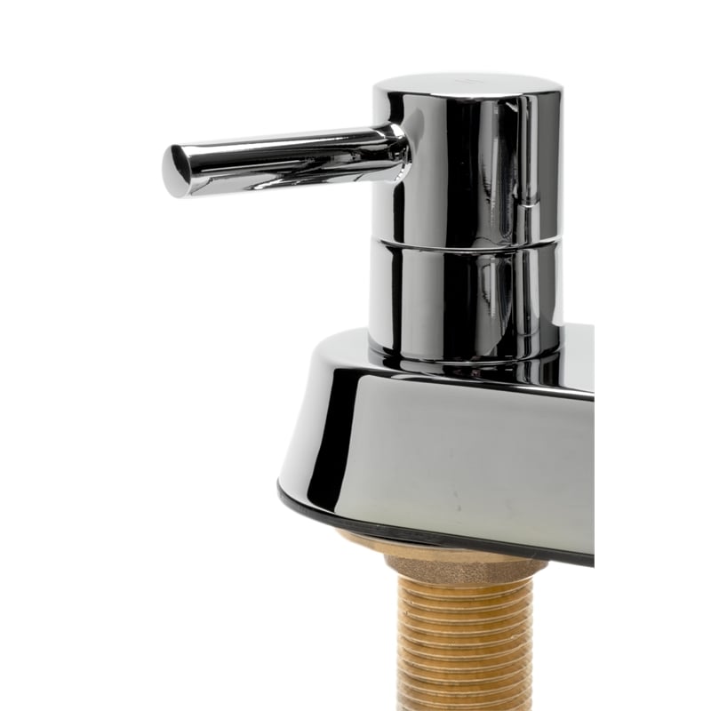Pemberly Row Polished Chrome Two-Handle 4'' Centerset Bathroom Faucet