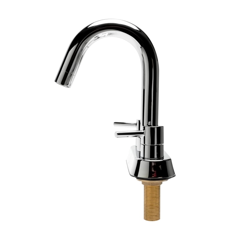 Pemberly Row Polished Chrome Two-Handle 4'' Centerset Bathroom Faucet