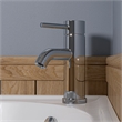 Pemberly Row Contemporary Polished Chrome Single Lever Bathroom Faucet