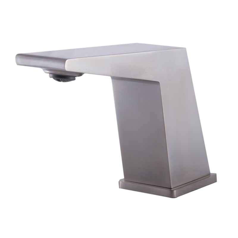 Pemberly Row Brushed Nickel Modern Widespread Bathroom Faucet