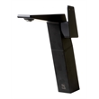 Pemberly Row Contemporary Black Matte Single Hole Tall Bathroom Faucet