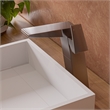 Pemberly Row Brushed Nickel Single Hole Tall Bathroom Faucet