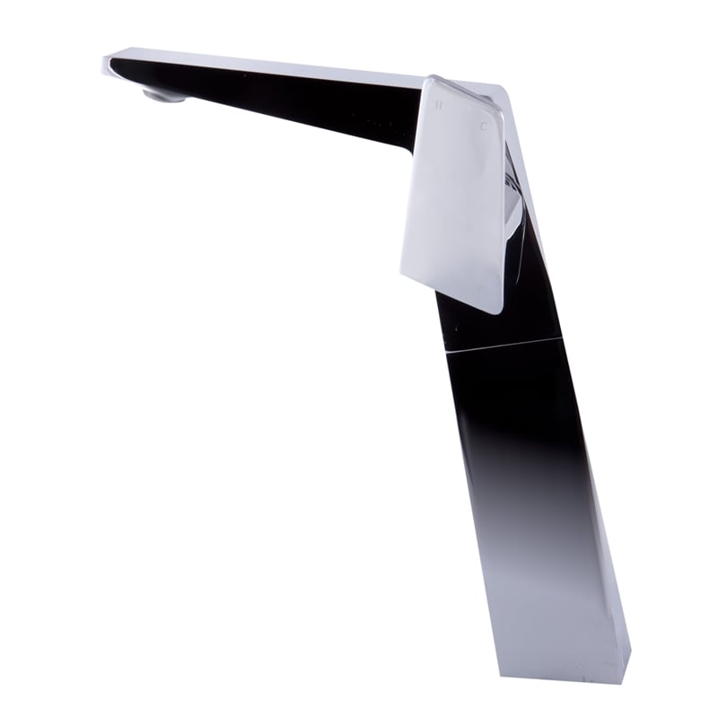 Pemberly Row Polished Chrome Single Hole Tall Bathroom Faucet