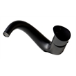 Pemberly Row Contemporary Black Matte Wave Single Lever Bathroom Faucet