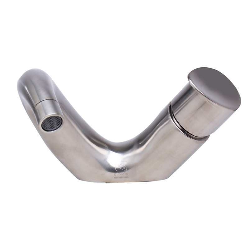 Pemberly Row Wave Brushed Nickel Single Lever Bathroom Faucet