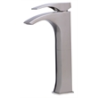 Pemberly Row Tall Brushed Nickel Single Lever Bathroom Faucet
