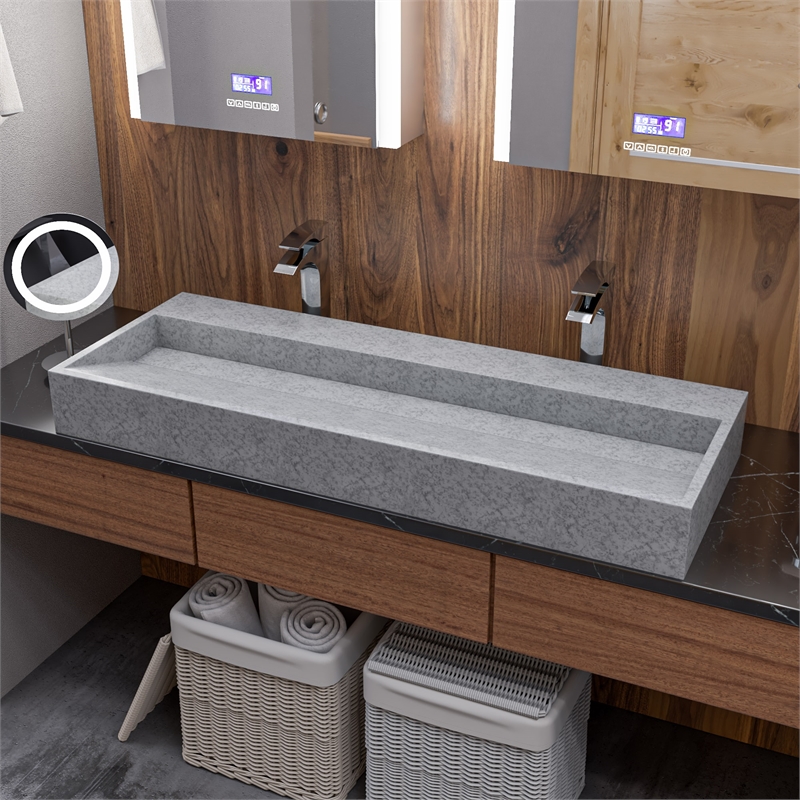 Pemberly Row Tall Polished Chrome Single Lever Bathroom Faucet