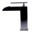 Pemberly Row Polished Chrome Single Hole Waterfall Bathroom Faucet