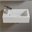 Pemberly Row Contemporary Brushed Nickel Single Lever Bathroom Faucet