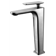 Pemberly Row Brushed Nickel Tall Single Hole Modern Bathroom Faucet
