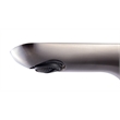 Pemberly Row Brushed Nickel Single Hole Modern Bathroom Faucet