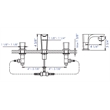 Pemberly Row Brushed Nickel Widespread Modern Bathroom Faucet