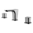 Pemberly Row Brushed Nickel Widespread Modern Bathroom Faucet