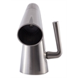 Pemberly Row Brushed Nickel Single Hole Cone Waterfall Bathroom Faucet