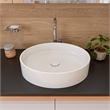 Pemberly Row Brushed Nickel Gooseneck Single Hole Bathroom Faucet