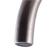 Pemberly Row Brushed Nickel Gooseneck Single Hole Bathroom Faucet