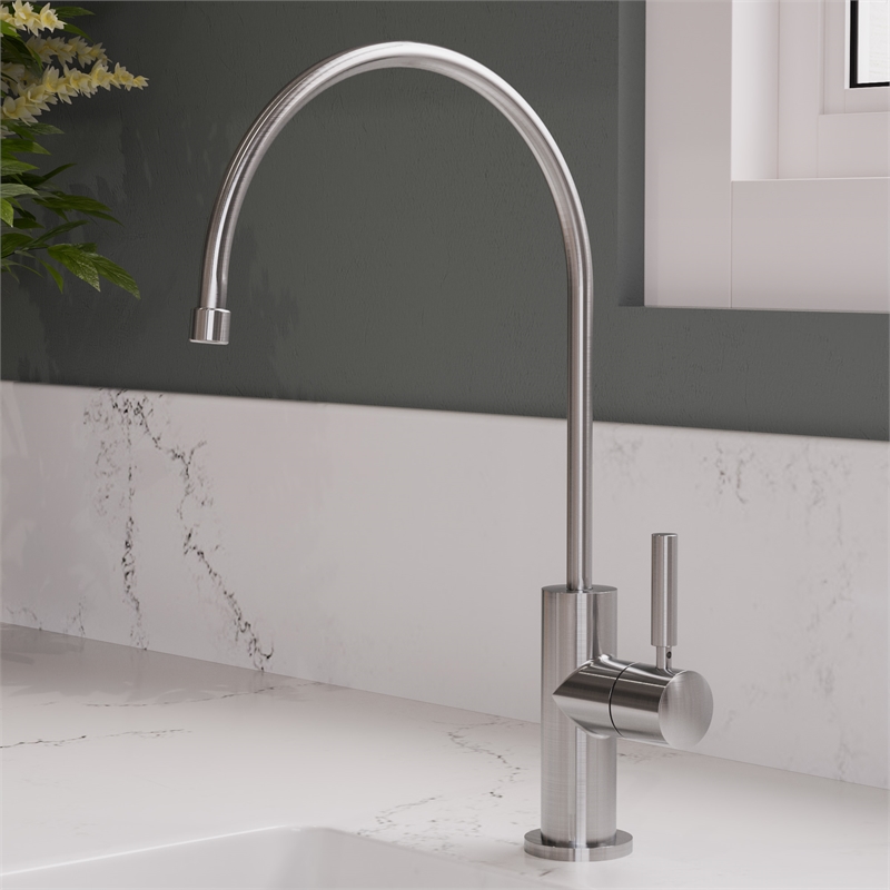 Pemberly Row Solid Brushed Stainless Steel Drinking Water Dispenser