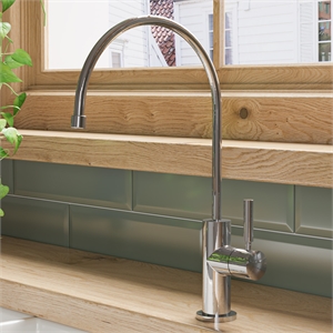 Pemberly Row Solid Polished Stainless Steel Drinking Water Dispenser