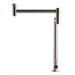 Pemberly Row Brushed Stainless Steel Retractable Pot Filler Faucet