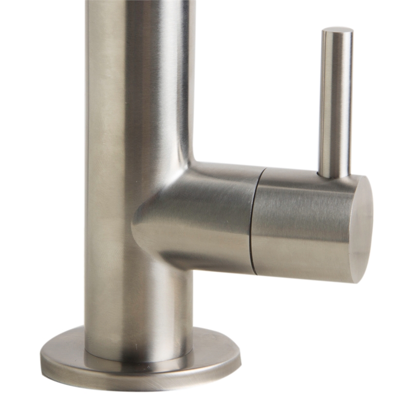 Pemberly Row Brushed Stainless Steel Retractable Pot Filler Faucet