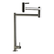 Pemberly Row Brushed Stainless Steel Retractable Pot Filler Faucet