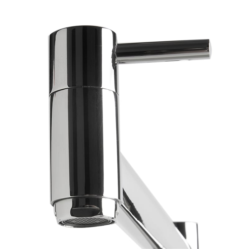 Pemberly Row Polished Stainless Steel Retractable Pot Filler Faucet