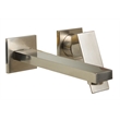 Pemberly Row Brushed Nickel Single Lever Wallmount Bathroom Faucet