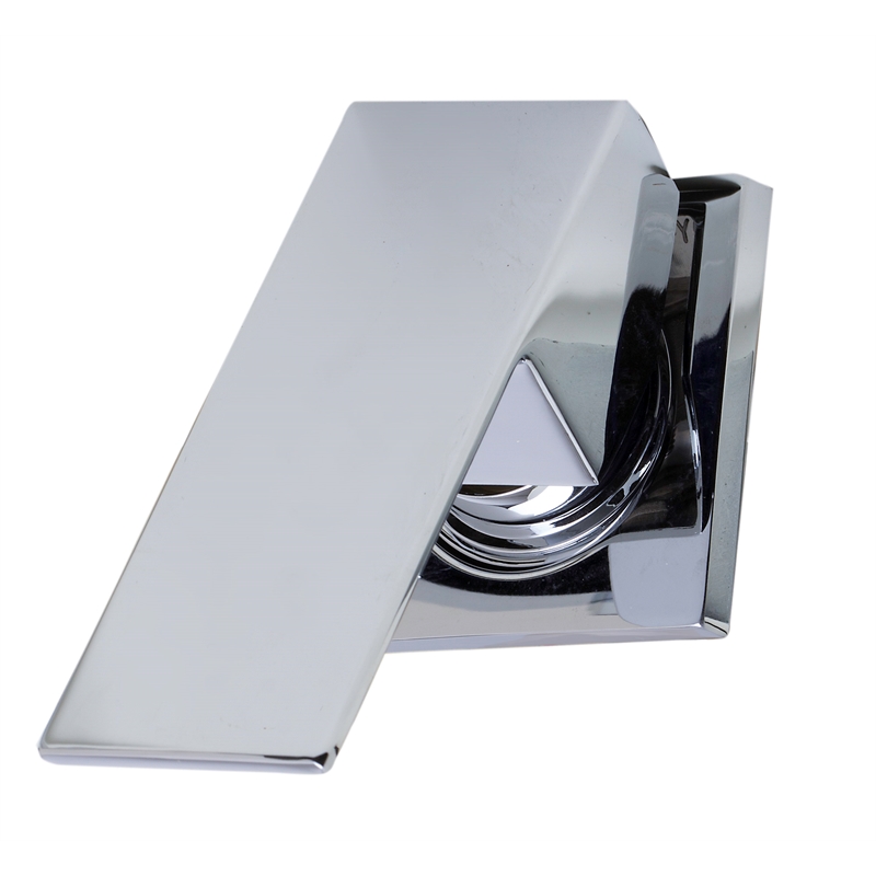 Pemberly Row Polished Chrome Single Lever Wallmount Bathroom Faucet