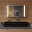 Pemberly Row Contemporary Brushed Nickel Wall Mounted Bathroom Faucet