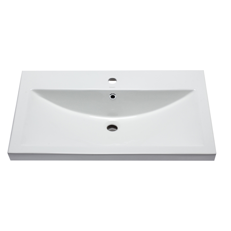 Pemberly Row Contemporary White Ceramic 32