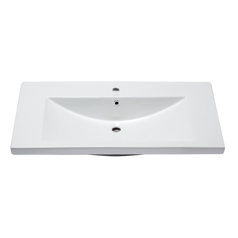 Pemberly Row Contemporary White Ceramic 40