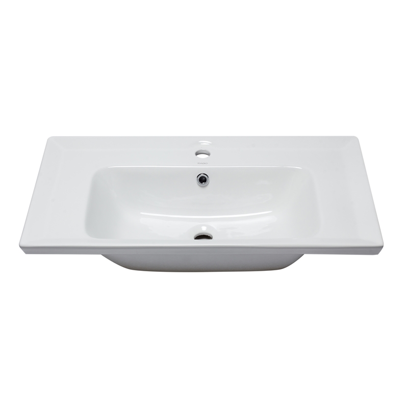 Pemberly Row Contemporary White Ceramic 32
