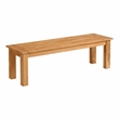 Pemberly Row Teak Outdoor Dining Bench 80