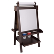 Pemberly Row Contemporary Delux Wooden Easel in Espresso Finish